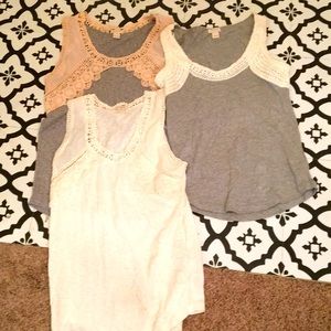 3 JCrew Tank Tops